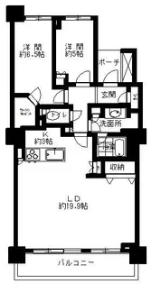 神奈川県横浜市神奈川区橋本町2【マンション】の間取り