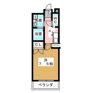 HIRO尾頭橋【5階】の間取り