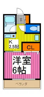 ソレアードMY【2階】の間取り