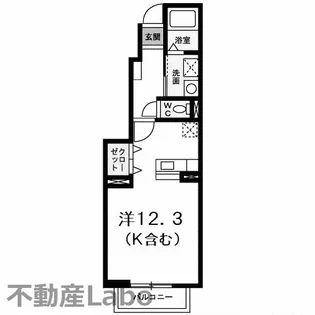 徳島県徳島市応神町古川字戎子野【アパート】の間取り