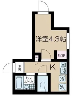 フェリーチェ中野坂上E【3階】の間取り
