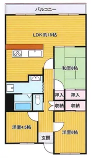 フォレストコート高尾【3階】の間取り