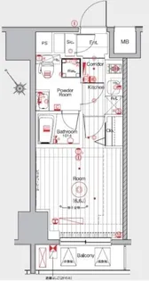 メイクスデザイン池袋【8階】の間取り