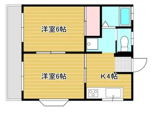 ルフュージュさくら青木【1階】の間取り