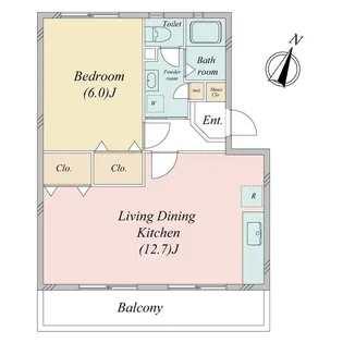 町田コープタウン18号棟【4階】の間取り