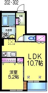 PAZ PUENTE パース プエンテ【3階】の間取り