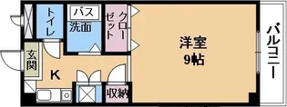 ノースビレッジ草津【1階】の間取り