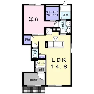 ルミエール【1階】の間取り