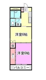 アンジュ ブラン【1階】の間取り