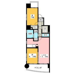 さくらHills富士見【8階】の間取り