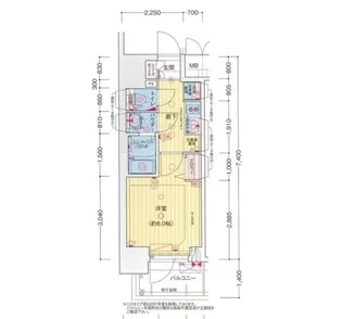 プレサンス西九条シティベイ【4階】の間取り