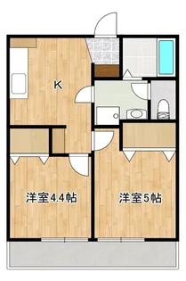 モイセス薬園町【2階】の間取り