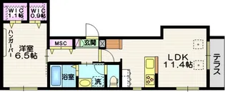 Gatto e Luna【1階】の間取り