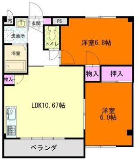 プルミエールA【2階】の間取り