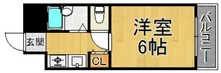グランパレ塚口【4階】の間取り