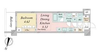 ドゥーエ早稲田【5階】の間取り