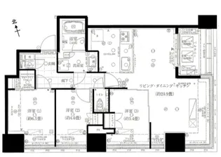 ローレルタワールネ浜松町【8階】の間取り