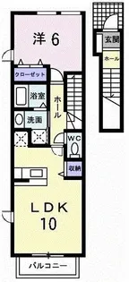 パストラルハウスフォ-【2階】の間取り