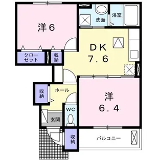 ベルエンティ【1階】の間取り