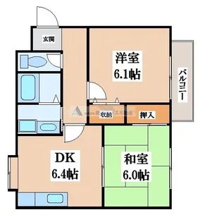 パセオグリーンA【1階】の間取り