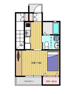 パシアンA【1階】の間取り