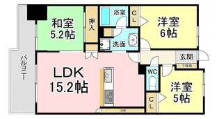 リヴィエールソフィア日明【11階】の間取り