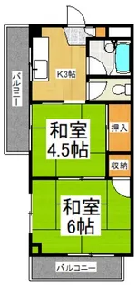 アイランドコーポ【3階】の間取り