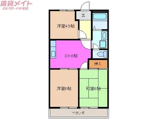 メゾンメイセツ【2階】の間取り