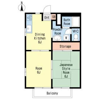 共栄第3ハイツ【2階】の間取り