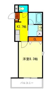 カレン国立【2階】の間取り