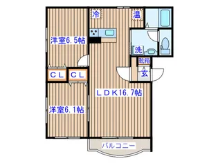 スタ-ブル・MK【1階】の間取り