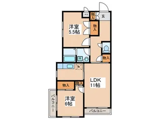 第3武井ハイツ【3階】の間取り