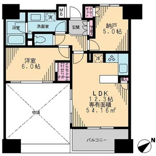 スカイグランデ船橋宮本【2階】の間取り