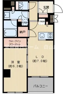 文京本駒込レジデンス【5階】の間取り