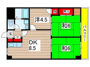 布施ビルI【6階】の間取り