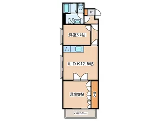 ヴィラウィスタリア【3階】の間取り