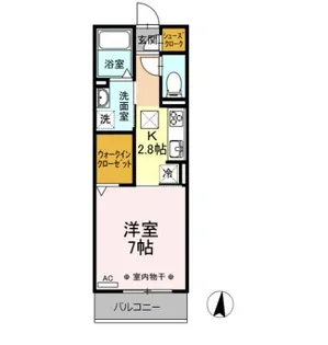 ルピナスハイム【1階】の間取り