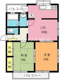 コーポスガヌマ【2階】の間取り
