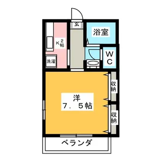 ローズガーデン和泉ハイム【2階】の間取り