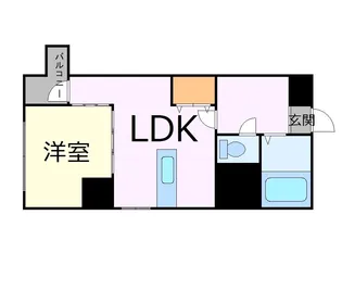 カルフール大通東【2階】の間取り