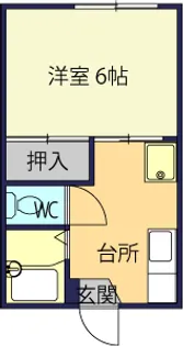 AOTOハイツ【1階】の間取り