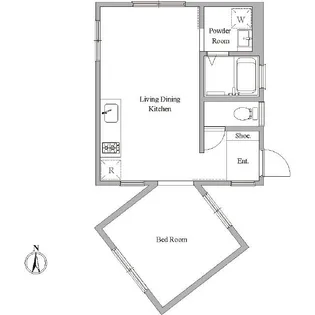 オンザパーク【1階】の間取り