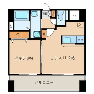 ランドマーク和白【8階】の間取り