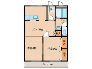 アーバンライト【2階】の間取り