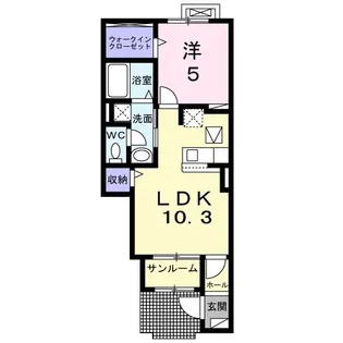 シャルマンIII【1階】の間取り