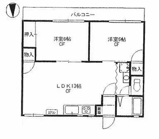グリーンビューハウス【2階】の間取り