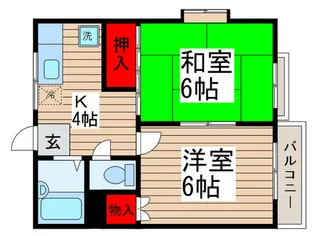 リベラルハイツA【2階】の間取り