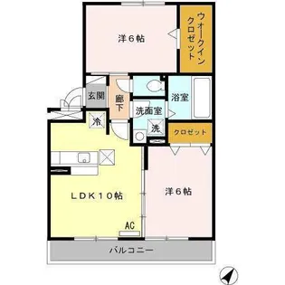 ジラソーレ【1階】の間取り