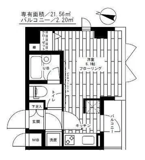 ステージファースト恵比寿東【3階】の間取り