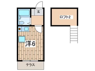 スカイピア大和【1階】の間取り